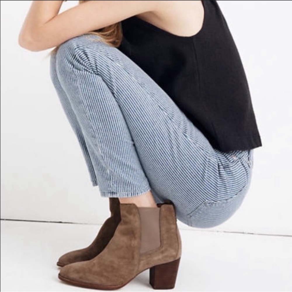 Madewell | The Raegan Boot in Suede Tan Brown Size 8.5